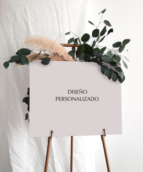 Cartel boda - Diseño personalizado